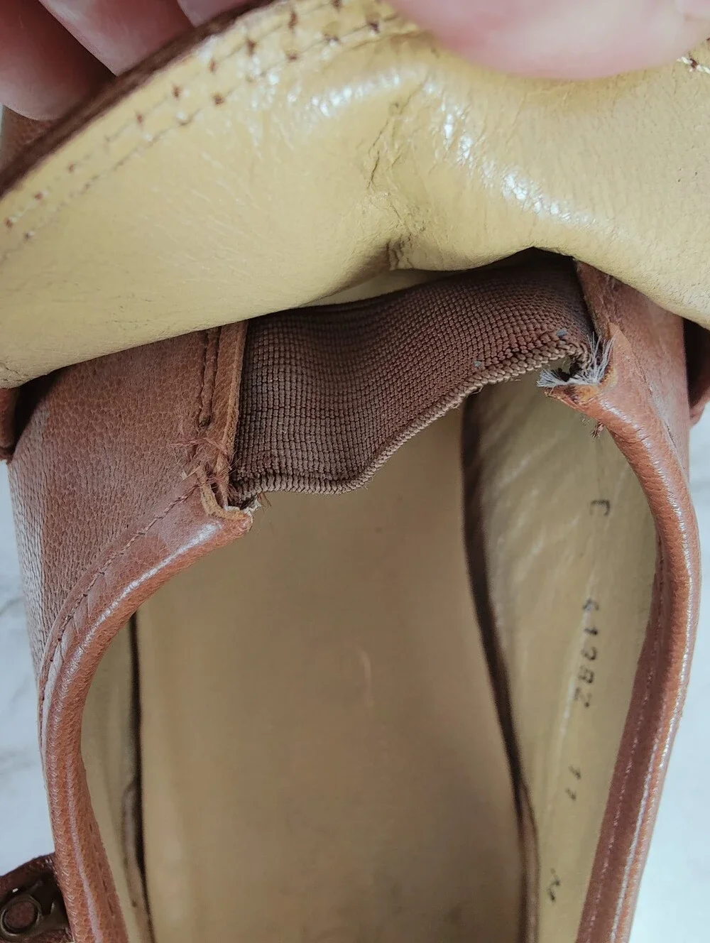 VTG French Shriner Men's Brown Leather Tassel Loafers Moc Toe, Sz 11